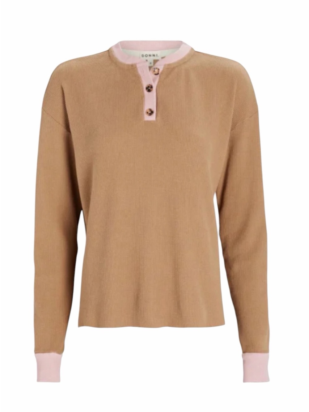 DONNI. Duo Thermal Henley Top Size S